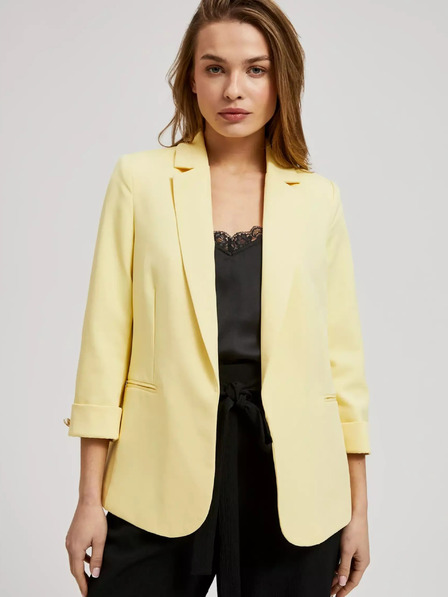 Moodo Gelbe Jacke mit 3/4 Ärmeln Moodo