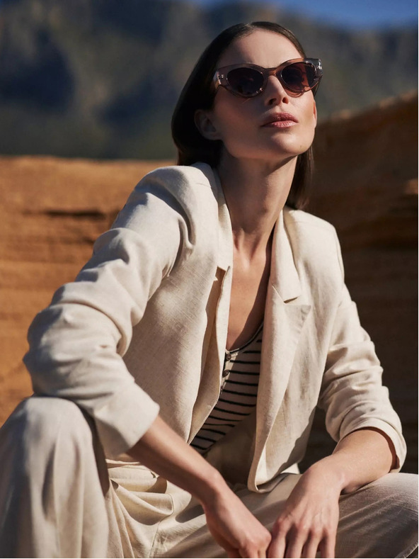 Moodo Moodo beiger Damenblazer