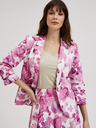 Moodo Rosa gemusterte Jacke Moodo