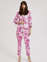 Moodo Rosa gemusterte Jacke Moodo