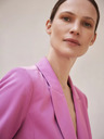 Moodo Rosa langärmeliger einreihiger Blazer Moodo