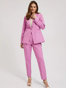 Moodo Rosa langärmeliger einreihiger Blazer Moodo