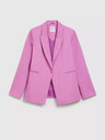 Moodo Rosa langärmeliger einreihiger Blazer Moodo