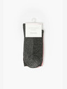 Moodo Set mit drei Paar Damensocken in grau, rosa und burgunderrot Moodo