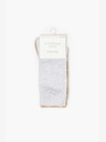 Moodo Set mit zwei Paar Damensocken in grau und beige Moodo