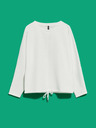 Moodo Weißer Damen-Kapuzenpullover Moodo
