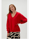 Moodo Roter Damen-Kapuzenpullover Moodo