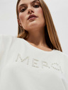 Moodo Weißer Damen-Kapuzenpullover Moodo