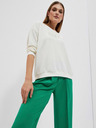 Moodo Weißer Damen-Kapuzenpullover Moodo