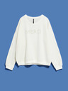 Moodo Weißer Damen-Kapuzenpullover Moodo