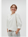 Moodo Weißer Damen-Kapuzenpullover Moodo
