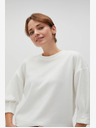 Moodo Weißer Damen-Kapuzenpullover Moodo