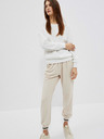 Moodo Weißer Damen-Kapuzenpullover Moodo