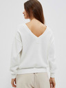 Moodo Weißer Damen-Kapuzenpullover Moodo