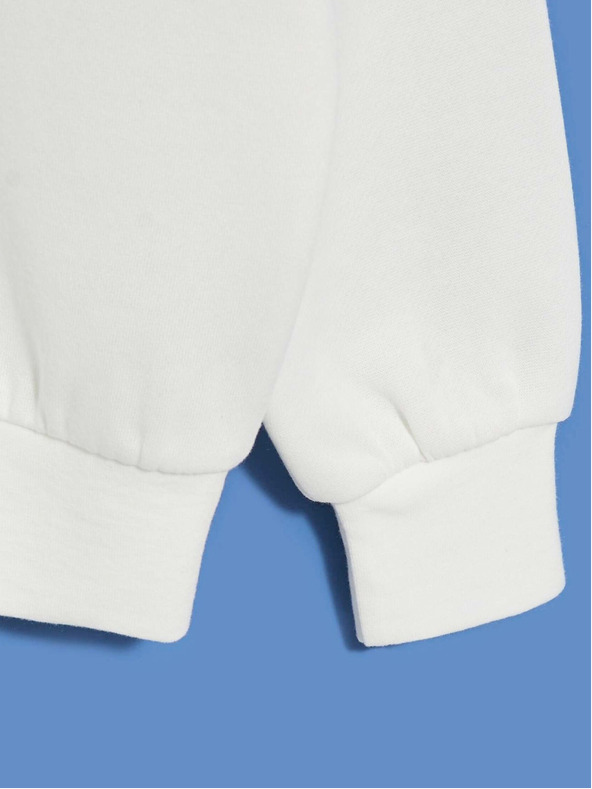 Moodo Weißer Damen-Kapuzenpullover Moodo