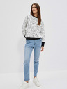 Moodo Schwarz-weißes Damen-Sweatshirt Moodo