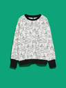 Moodo Schwarz-weißes Damen-Sweatshirt Moodo