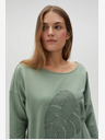 Moodo Grünes Damen-Sweatshirt Moodo