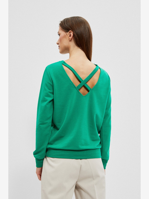 Moodo Grünes Damen-Sweatshirt Moodo