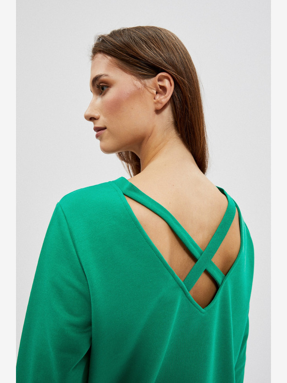 Moodo Grünes Damen-Sweatshirt Moodo