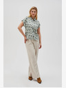 Moodo Grünes gemustertes Damen-Shirt Moodo