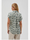 Moodo Grünes gemustertes Damen-Shirt Moodo