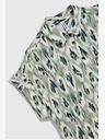 Moodo Grünes gemustertes Damen-Shirt Moodo