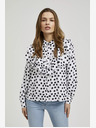 Moodo Schwarz-weißes Damen-Polka-Dot-Shirt Moodo