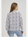 Moodo Schwarz-weißes Damen-Polka-Dot-Shirt Moodo