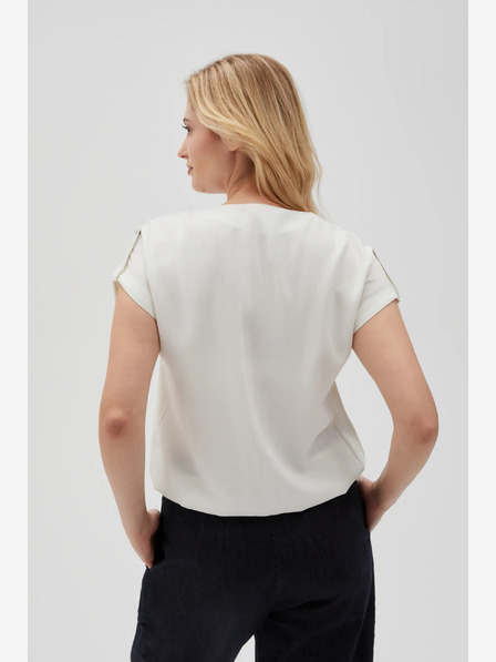 Moodo Weiß Damen Bluse Moodo