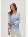 Moodo Hellblaue Damenbluse Moodo