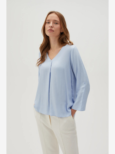 Moodo Hellblaue Damenbluse Moodo
