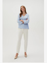 Moodo Hellblaue Damenbluse Moodo