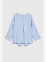 Moodo Hellblaue Damenbluse Moodo