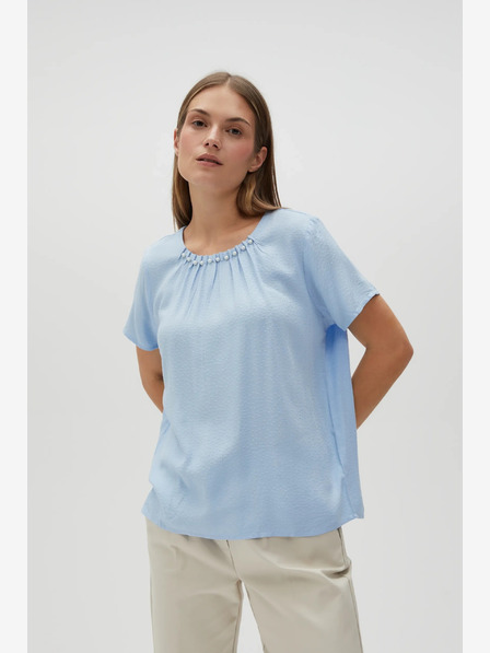Moodo Hellblaue Damenbluse Moodo
