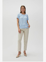 Moodo Hellblaue Damenbluse Moodo
