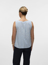 Vero Moda Weiß und blau gestreifte Damenbluse Vero Moda