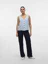 Vero Moda Weiß und blau gestreifte Damenbluse Vero Moda