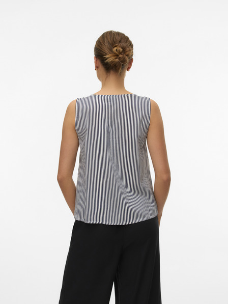 Vero Moda Weiß und blau gestreifte Damenbluse Vero Moda