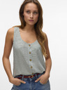 Vero Moda Weiß und grün gestreifte Damenbluse Vero Moda BUMPY