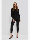 Moodo Schwarze Damen-Glanz-Leggings Moodo