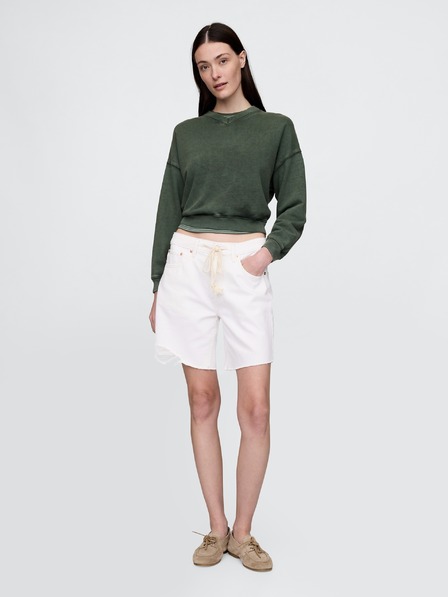 GAP Damen Jeans-Shorts Mid Rise 90er Loose Bermuda GAP