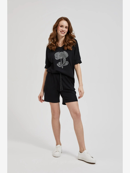 Moodo Schwarze Moodo Shorts für Frauen