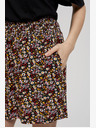 Moodo Schwarze Damen Blümchen Shorts Moodo