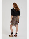 Moodo Schwarze Damen Blümchen Shorts Moodo