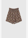 Moodo Schwarze Damen Blümchen Shorts Moodo