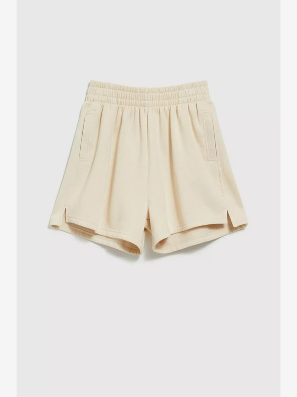 Moodo Beige Damen Sweatpants Shorts Moodo