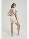 Moodo Beige Damen Shorts Moodo