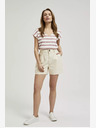 Moodo Beige Damen Shorts Moodo