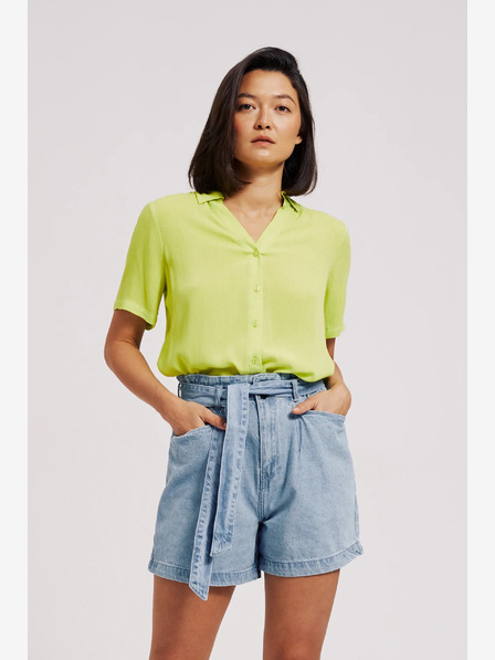Moodo Hellblaue Damen Denim Shorts Moodo
